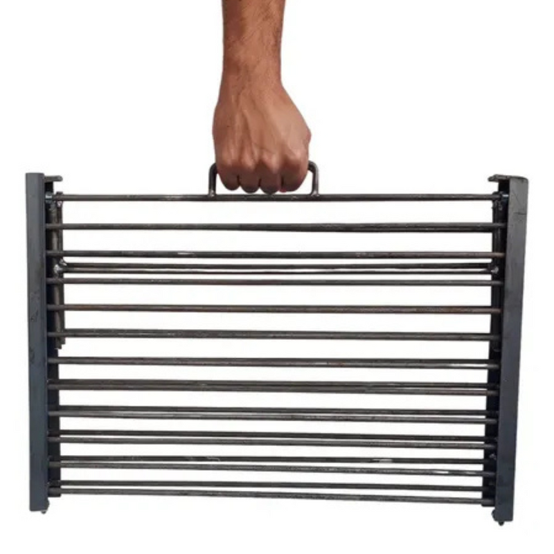 Grelha Portátil Aço Inox 304 - 6 mm, 80x50