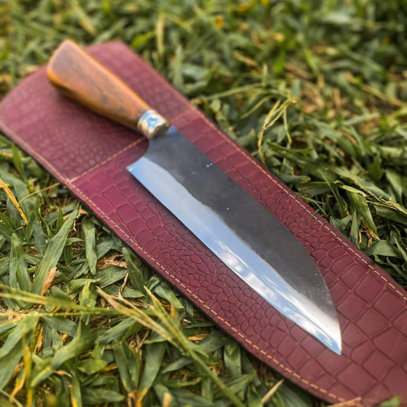 Faca Artesanal Bruta de Forge Japonesa