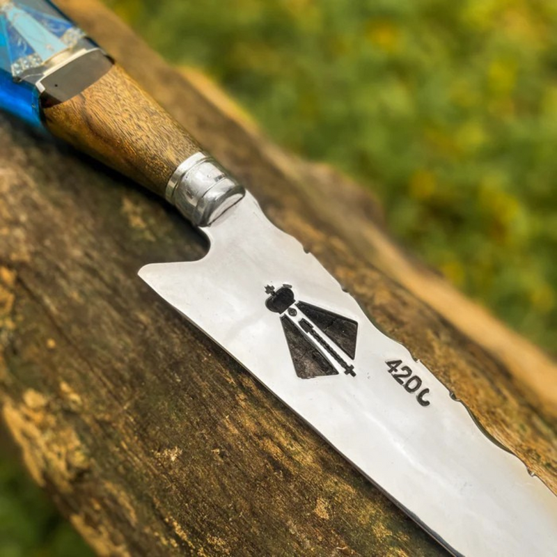 Faca Artesanal Personalizada p/ Churraso Padroeira 10” – Edição Especial Colecionador