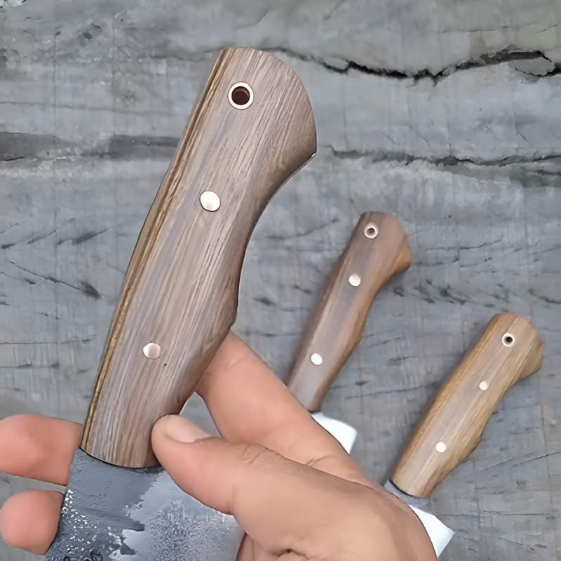 Kit Javalizera 3 – Trio de Facas Artesanais Forjadas em Disco de Arado Cavalinho
