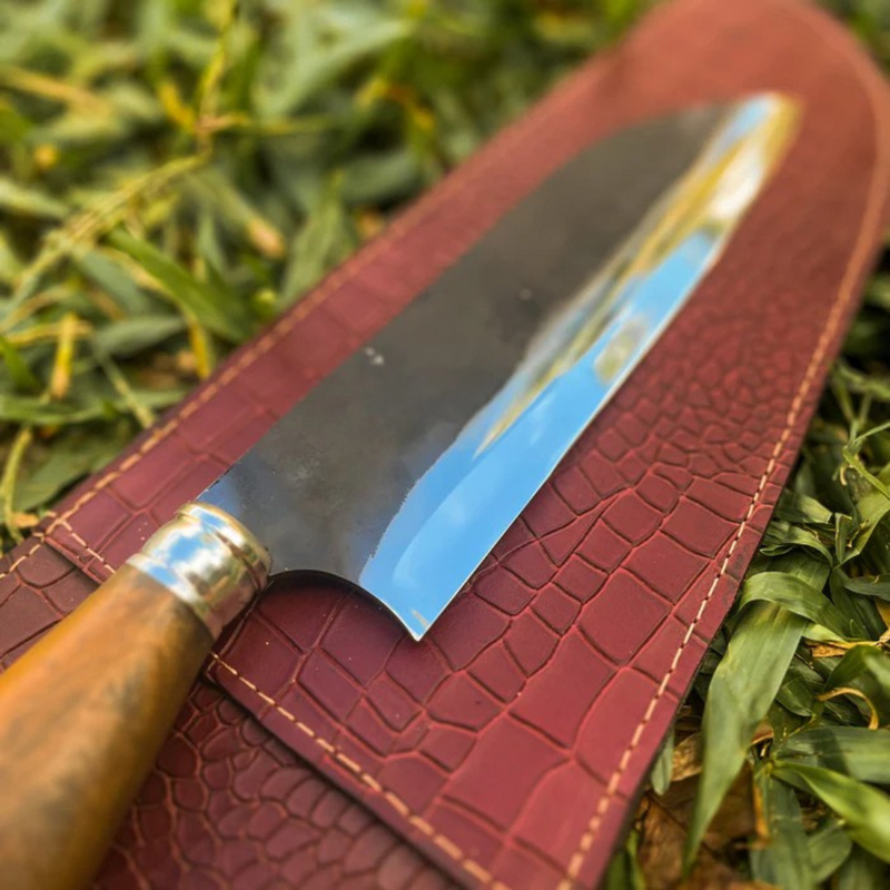 Faca Artesanal Bruta de Forge Japonesa