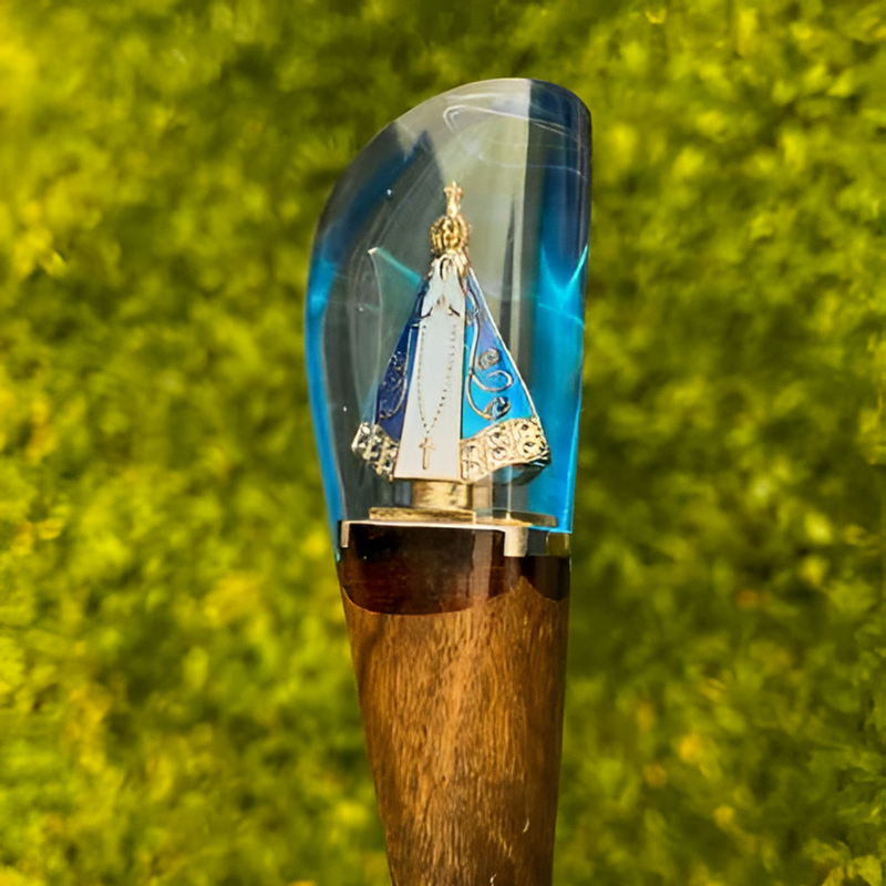 Faca Artesanal Personalizada p/ Churraso Padroeira 10” – Edição Especial Colecionador