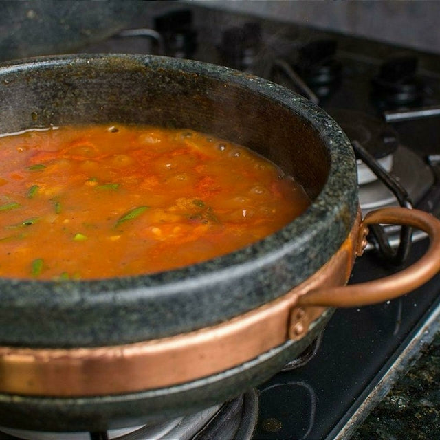Frigideira de Pedra Sabão com Tampa – Tamanho P, M e G